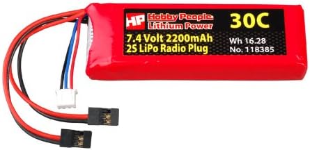 Hobby People 7.4V 2200mAh (2S) 30C LiPo Battery - Radio Plug