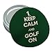 Keep Calm And Golf On Golfer Symbol Round Rubber Non-Slip Jar Gripper Lid Opener