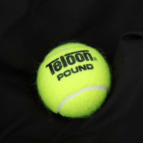 Teloon Pound Tennis Balls - Extra Duty - Regular Duty Felt Pressurized Tennis Balls (1 Can ,3 Balls)