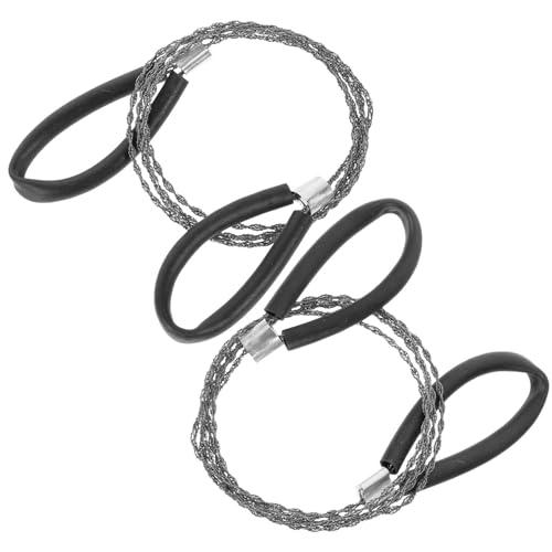 Toddmomy Crafted Emergency Wire Saw 2pcs Compact Camping Saws for Tree Cutting Outdoor Use