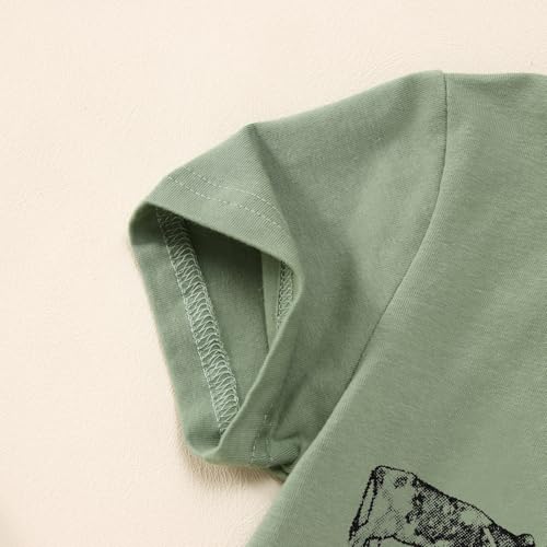 MODNTOGA Baby Boy Farm Shirt Short Sleeve Animals Graphic T-Shirt Kids Boy Cow Tops Toddler Funny Letter Print Tees4