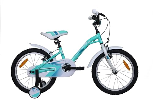 Umit Alice Bicicleta, Juventud Unisex, Blanco-Turquesa, 18'