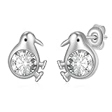 925 Sterling Silver Kiwi Bird Earrings