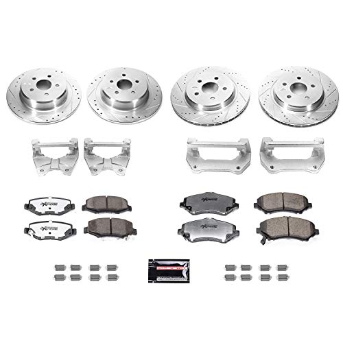 Image of Power Stop BBK-JK-001 Front and Rear Big Brake Conversion Kit - For 2007 2008 2009 2010 2011 2012 2013 2014 2015 2016 2017 2018 Jeep Wrangler JK /JKU