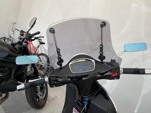 Espejos retrovisores cromados para Kawasaki Vulcan VN 2000 con soportes robustos de 10mm 5