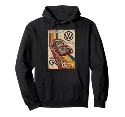 Volkswagen Golf GTI MK1 Retro Art 1976 Pullover Hoodie