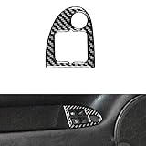 RRX Carbon Fiber Door Switch Control Panel Frame Sticker for VW Bora Jetta Mk4 R32 GTI Golf 4 1999-2004, Black, Push Button, Manual, Carbon Fiber