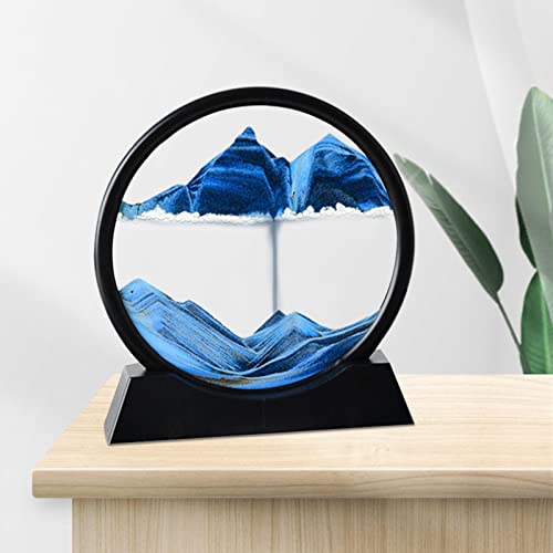 Dinâmica 3D Natural Paisagem Fluindo Arte Moving Sands Fluindo Grão Foto Ampulheta Ornamentos para C