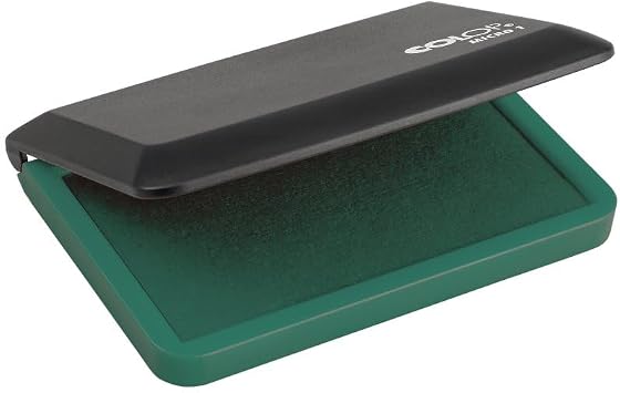 COLOP Micro Felt Pad with 801 Non-Toxic, Water Based Premium Ink Green, Micro I Felt 1-15/16 x 3-1/2"
