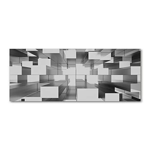 Crédence de cuisine 125x50cm dosseret verre fond de hotte gris moderne