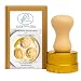 LaGondola Round Tortelli Ravioli Stamp 65 mm with Expeller in Brass and Natural Wood Made in Italy