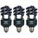 Sunlite SL20/BLB/3PK 20W Spiral Energy Saving CFL Light Bulb Medium Base (3 Pack), Blacklight Blue