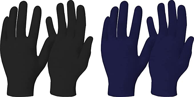 CHACKO Unisex Adult’s Cotton Short/Half Hand Gloves for Sun Protection Bike Riding (2 Pair)