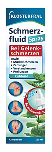 Klosterfrau Schmerzmittel Spray - kühlende 3-fach Wirkung für Gelenk- und Muskelschmerzen - 150 ml