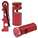 OSVJE 1 Pack Stair Gauges, Framing Jig Holder Carabiner Tool for Circular Saw, Layout Tool for Carpentry Squares/Rafters(Red)