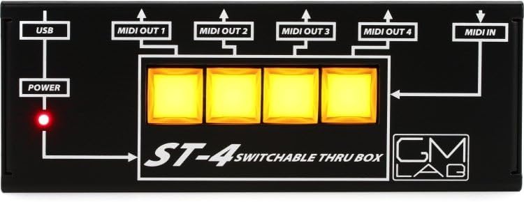 Crumar ST4 4-port Switchable MIDI Thru Box