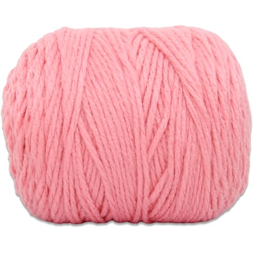 Image of ThreadArt Chunky Yarn Big Cake, 300g (316 Yards - Pink Icing 01 | Super Bulky #6 for Hand Knitting & Crocheting - 100% Soft Acrylic for Blanket Yarn