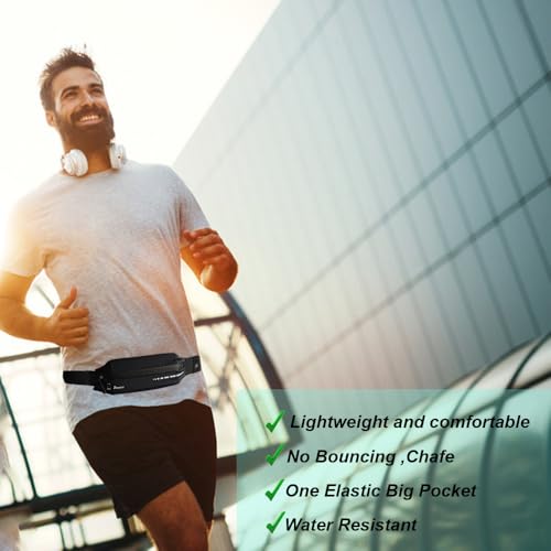 slim running belt for women menrunners fanny pack phone holderrunning pouch waist bag for workout joggingmoney belt running gear accessories
