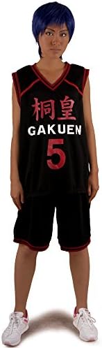 Miccostumes Men's Kuroko's Basketball Aomine Daiki Cosplay Sport Suit (men xs)