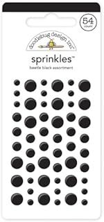 Doodlebug Design 4 Beetle Black Sprinkles, Black