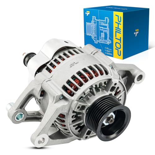 Image of PHILTOP New Alternator Compatible with 2001 Ram1500 2001-2003 Dakota 3.9L 2001 Ram2500 Ram3500 5.9L 2001 8.0L, 117 Amp Alternator Replace 13910N 13910 139108 56029913AA 56029913AB 8946519455 90295664