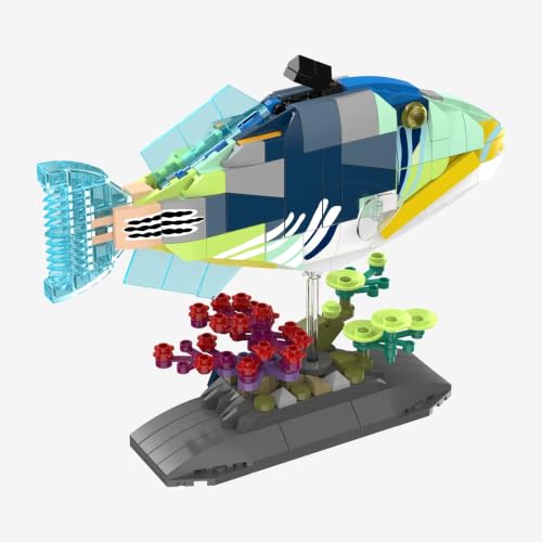 BlueBrixx Picasso Triggerfish, 390 klocków zaciskowych, model wyświetlacza