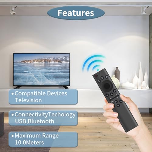 Image of Rechargeable Solar Remote Replacement for Samsung Smart TV, Solarcell, USB-C /Type C Fast Charging, Voice&BT, Compatbile with Samsung Remote Control for Smart TV 2025-2018