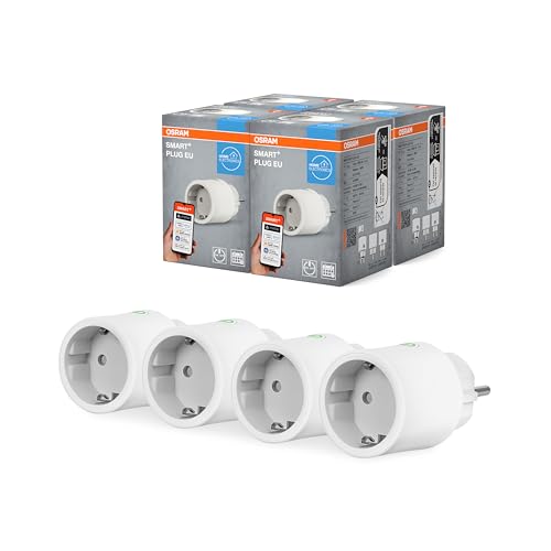OSRAM presa intelligente WiFi con Matter, compatibile con Alexa – aggiunge facilmente dispositivi fino a 2300 W alla tua casa connessa, controllo semplice e affidabile (non compatibile con app SMART+)