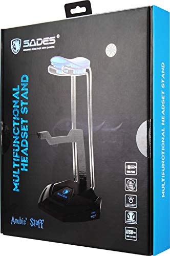 Suporte Para Fone Headset Sades Anubis Staff USB 3.0