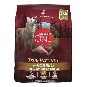 Purina ONE True Instinct With A Blend Of Real Turkey and Venison Dry Dog Food – 27.5 lb. Bag