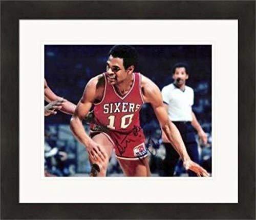 Autograph Warehouse 454865 8 x 10 in. Philadelphia 76ers 1983 NBA Champion Mo Maurice Cheeks Autographed SC2 Matted & Framed Photo