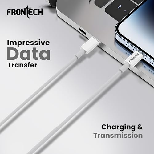 Image of FRONTECH Type-C to Lightning 8-Pin Super Fast Charging & Data Sync Cable | 27W | 1 M TPE Cable | (FT-1051)