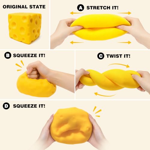 Big Cheese Squishy - 3.93in Jumbo Cheese Block Non-Rebound Giant Cheese by JANESVISSY - Used condition - Image 2