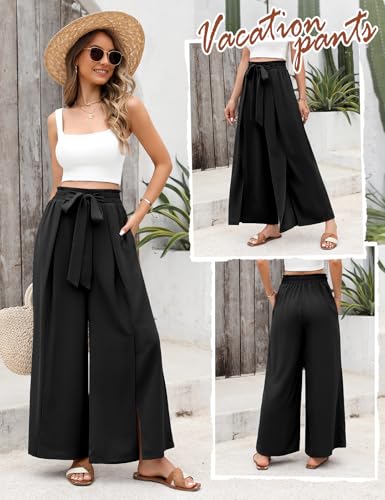 Pantalon fluide femme jambe large et ouverte Svanco chic