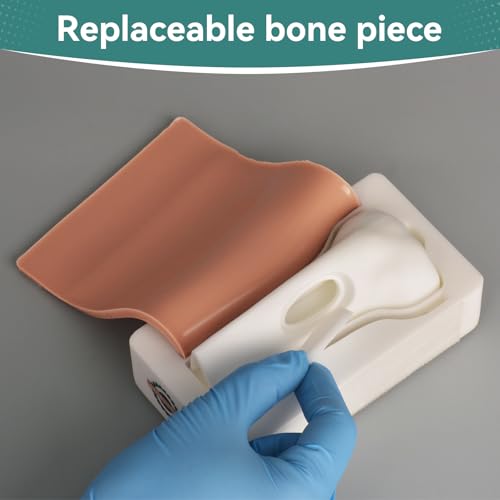 Image of Intraosseous (IO) Access Trainer with Skin Pad, Pediatric Intraosseous (IO) Tibia Trainer, Infant Tibial IO Trainer for Medical Education