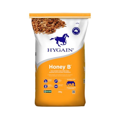 Hygain Honey B Sweet Feed Micronized High Fibre Molasses Horse Feed Food 20kg