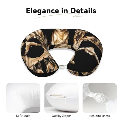 Almohada cervical de espuma viscoelástica negra 25 cm miniatura 4
