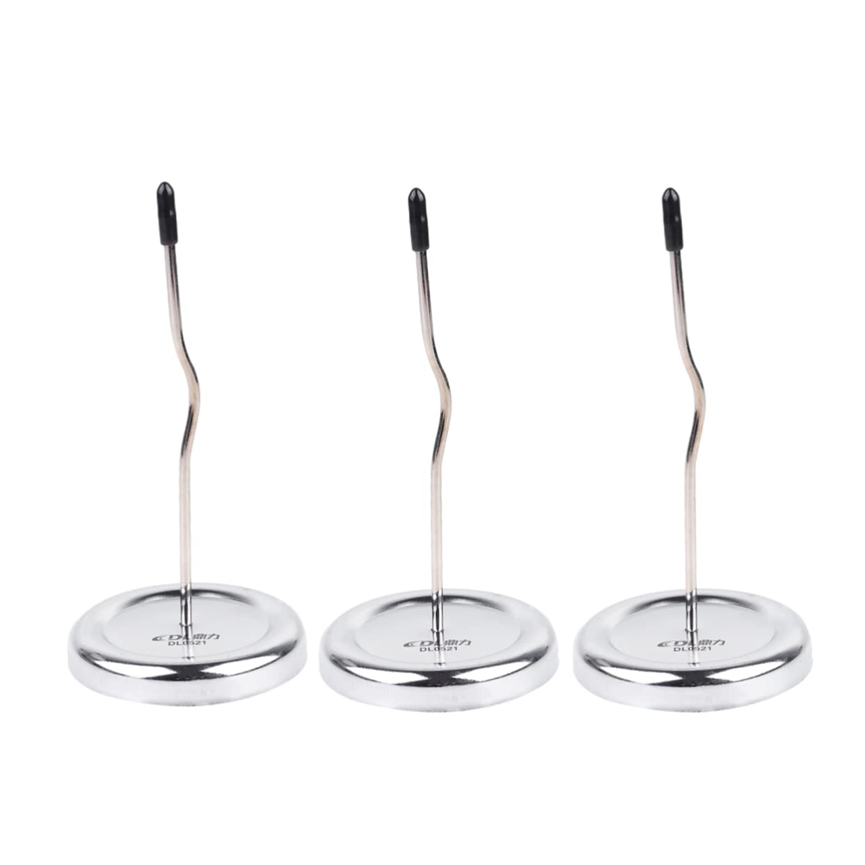 NAMOARLY Bill Holder Desk Curved Rod Check Curved Rod Sturdy Round Base Order Rack for Restaurant Office