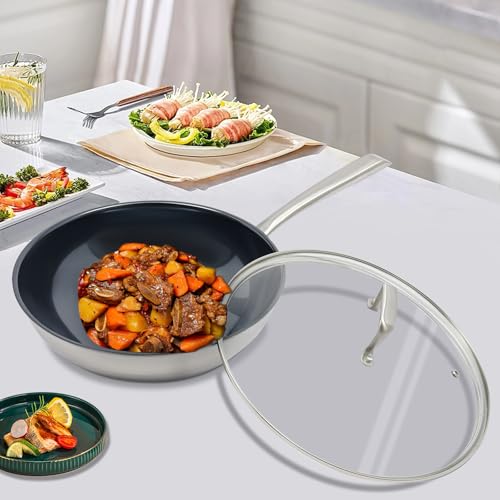 Wok de Titanio Puro Azul 30cm, Sartén Tradicional 11.8" miniatura 4
