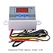Digital Temperature Controller Thermostat Switch Control for Heating Cooling Equipment Industrial ABS Material (12V)