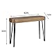 Angelbee Wood Console Table, Rustic Sofa Entry Table with Wood Top and Iron Leg, Industrial Vintage Accent Tables, for Entryway Hall Living Room Home Office