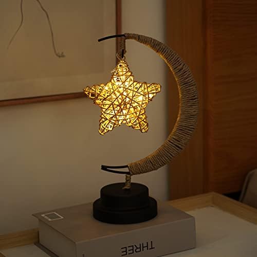 LED Star Moon Νυχτερινά Φώτα Επιτραπέζια Λάμπα Δημιουργική Λάμπα Ραμαζανιού για Παιδικό Δωμάτιο Υπνοδωμάτιο Σπίτι Για Eid Mubarak Μουσουλμανικό Ισλαμικό Φεστιβάλ Διακοπές Γάμου Διακόσμηση Γάμου_voghion.com
