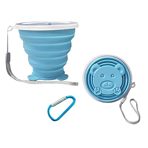 Collapsible Cup - Small Silicone Foldable Cup-Expandable Folding Drinking Cup -Reusable Portable Mugs Cup For Travel, Camping, Hiking, Survival, Picnic, Beach, Holiday Vacation, Outdoor Sports #TOP10