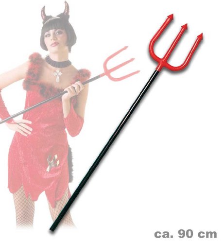 Preisvergleich Produktbild Teufels-Dreizack 2farbig 90cm lang