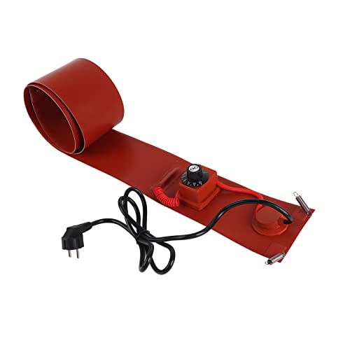 Warmer Heating Band Pad, Barrel Warmer Stable Heating for Oil Drum Pipeline for Water Tank (US Plug 110V)