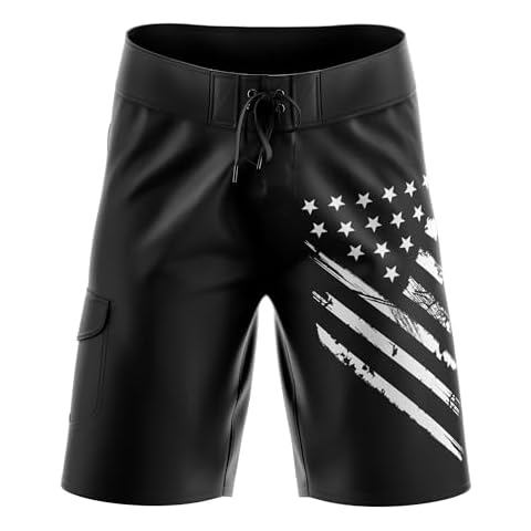 Men's American Flag Board Shorts by Tactical Pro Supply Cover