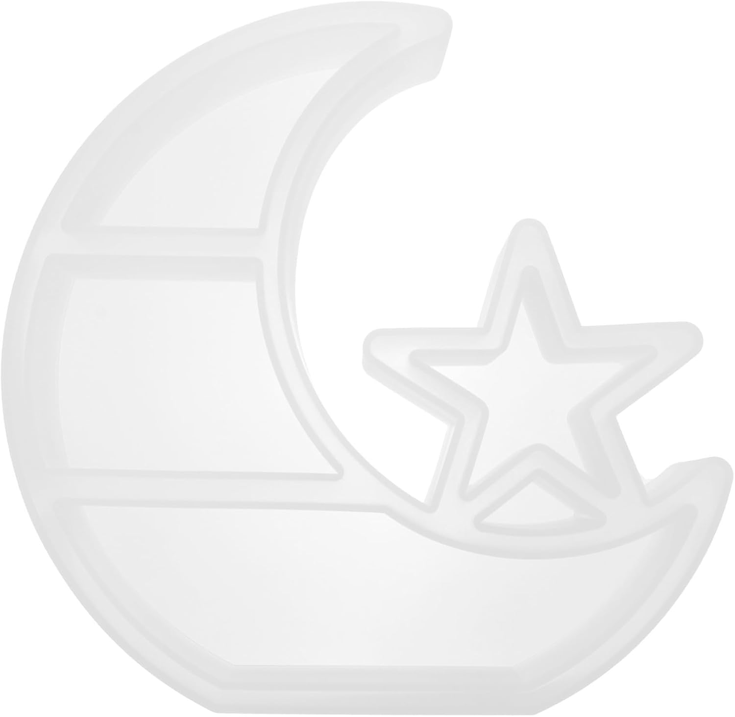 Zerodeko Moon and Star Silicone DIY Mold for Jewelry Storage Craft Making