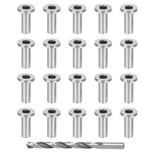 80pcs T316 Stainless Steel Cable Protector Sleeve for 1/8 Wire Rope