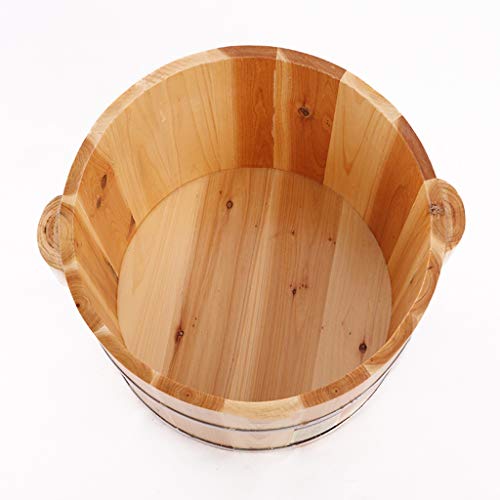 Spa de pies de madera robusto con tapa 26 cm miniatura 2