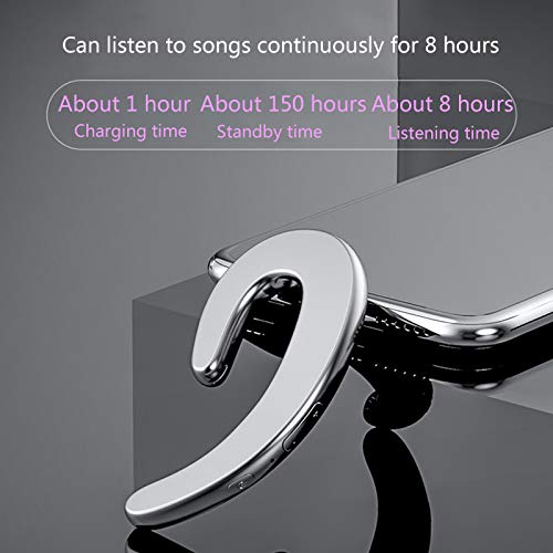 Ikxo Bluetooth Headset With Microphone， Ear Hook Bluetooth Wireless Headphone With Charging Case Lightweight Noise Cancelling Earphones Painless Wearing Earbuds For Business Work #TOP1